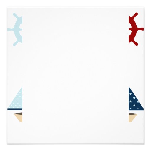 Nautical Hello Sailor Anchor Sail Boat Design Announcements