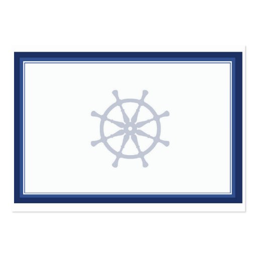 Nautical Helm Business Card (front side)