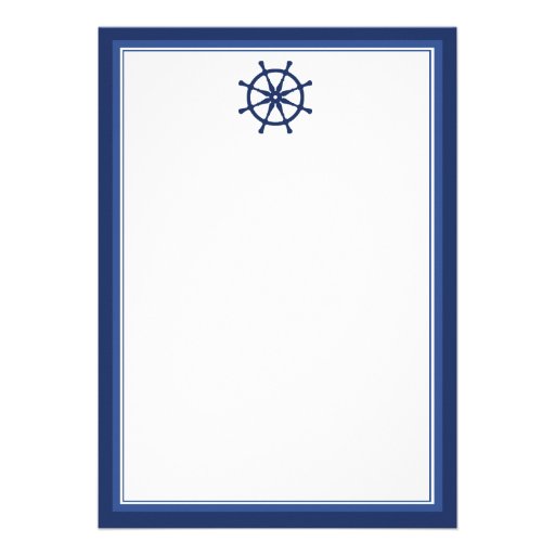 Nautical Helm Invitation