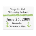 Nautical Knot Save the Date postcards
