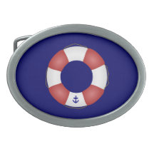 Nautical Life preserver Belt Buckles