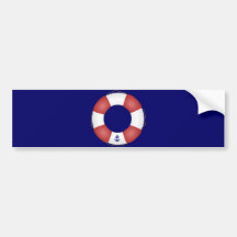 Nautical Life preserver Bumper Sticker