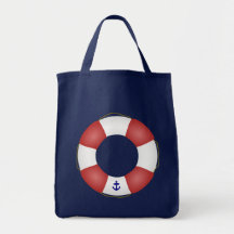 Nautical Life preserver Canvas Bags