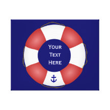 Nautical Life preserver Canvas Print