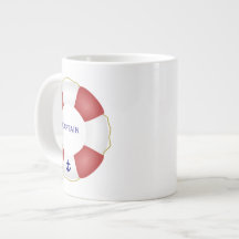 Nautical Life preserver Jumbo Mug