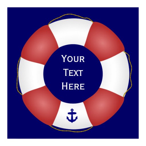 Nautical Life preserver Print | Zazzle