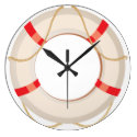 Nautical Life Preserver Wall Clock