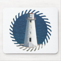 Nautical Lighthouse Mouse Pad