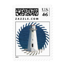 Nautical Lighthouse Postage Stamp