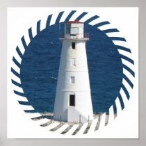 Nautical Lighthouse Poster Print