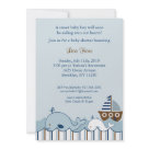 Nautical Little Whale Baby Shower Invitations