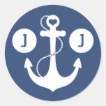 Nautical Monogram stickers
