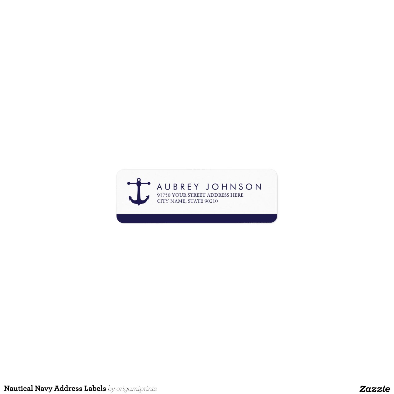 Nautical Navy Address Labels Zazzle