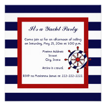 Nautical Party Invitations