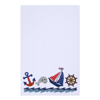 Nautical Theme Stationery, Custom Nautical Theme Stationary