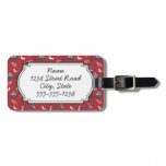 Nautical Pattern luggage tags