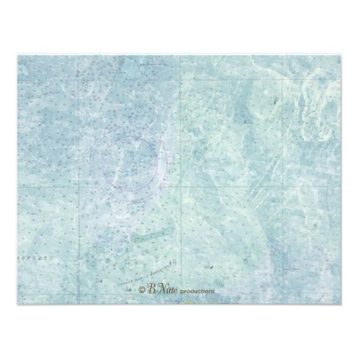 Nautical Personalized Flat Note Cards - Anchor