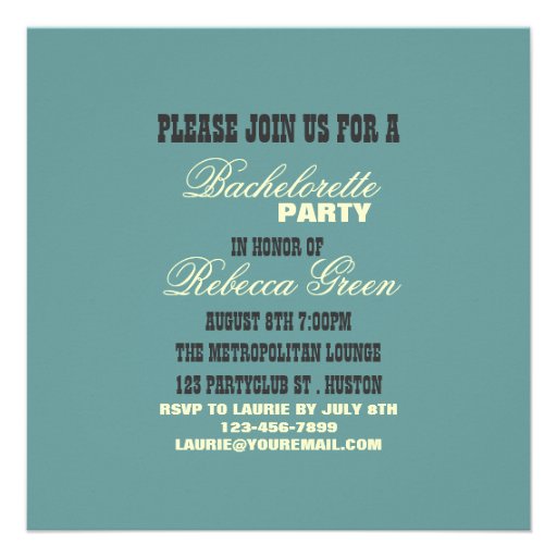 nautical pin up bachelorette party invitation