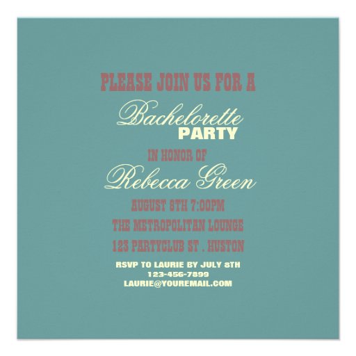 nautical pin up bachelorette party invitation