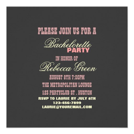 nautical pin up bachelorette party invitation