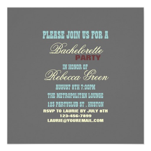 nautical pin up bachelorette party invitation