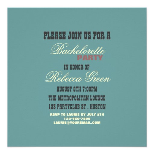 nautical pin up bachelorette party invitation