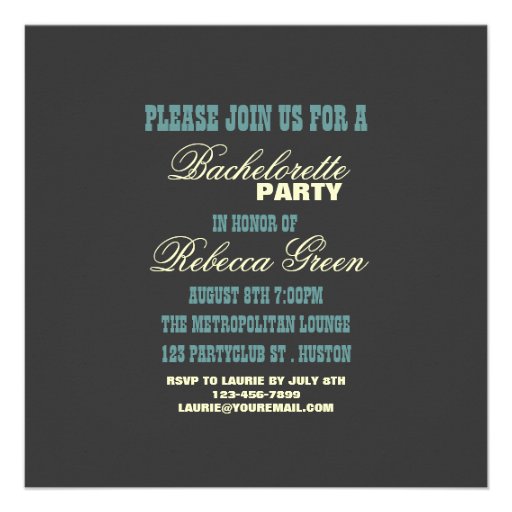 nautical pin up bachelorette party invitation