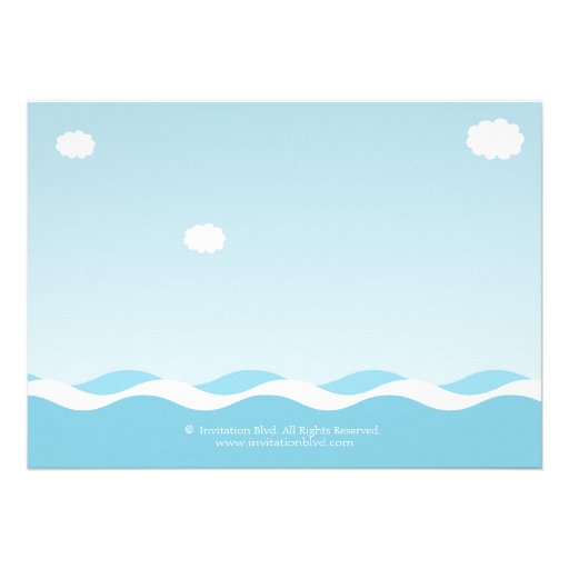 Nautical Sailboat Baby Boy Baby Shower Invitation
