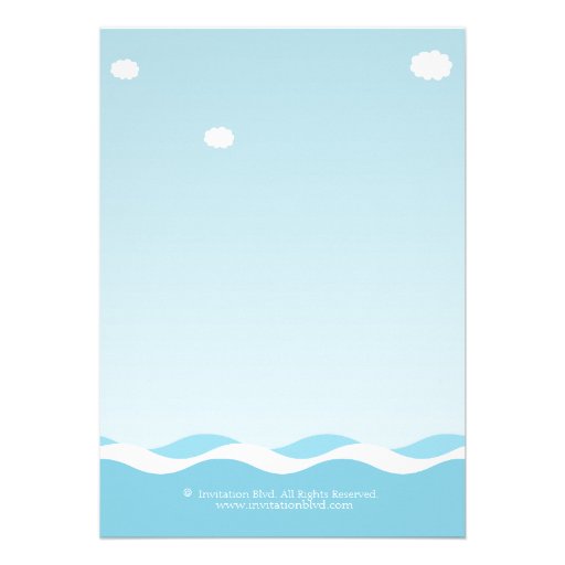 Nautical Sailboat Baby Boy Baby Shower Invitation