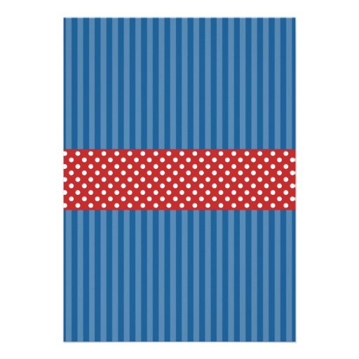 Nautical Sailboat Stripes Baby Shower Invitations