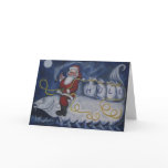 Nautical Santa Hull Greeting Card