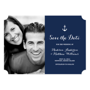 Nautical | Save the Date Photo Card 5