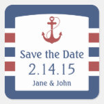 Nautical Save the Date stickers
