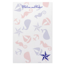 Nautical Scatter stationery by trennea Nautical Scatter stationery