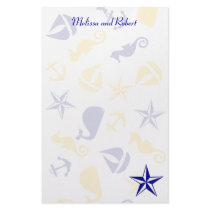 Nautical Scatter stationery by trennea Nautical Scatter stationery