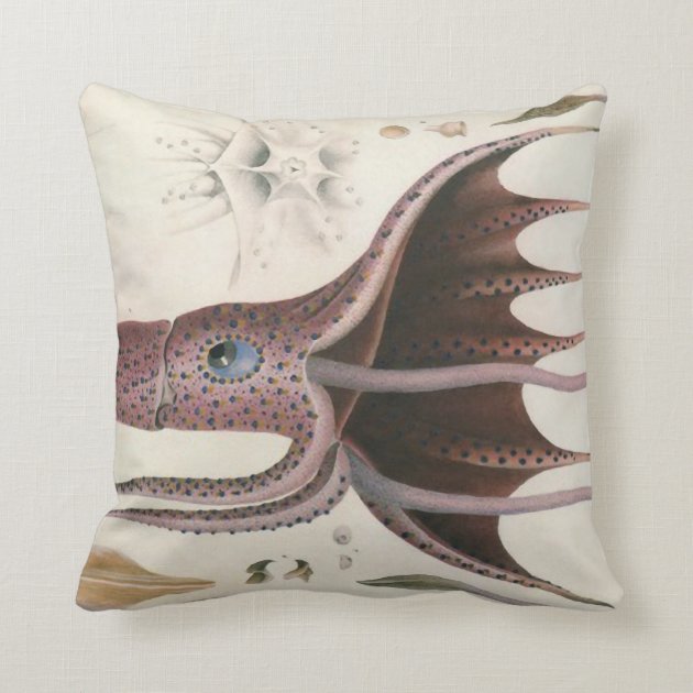 Nautical/Sea Life/Squid/Octopus 20" Pillow