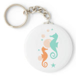 Nautical Seahorses Keychains