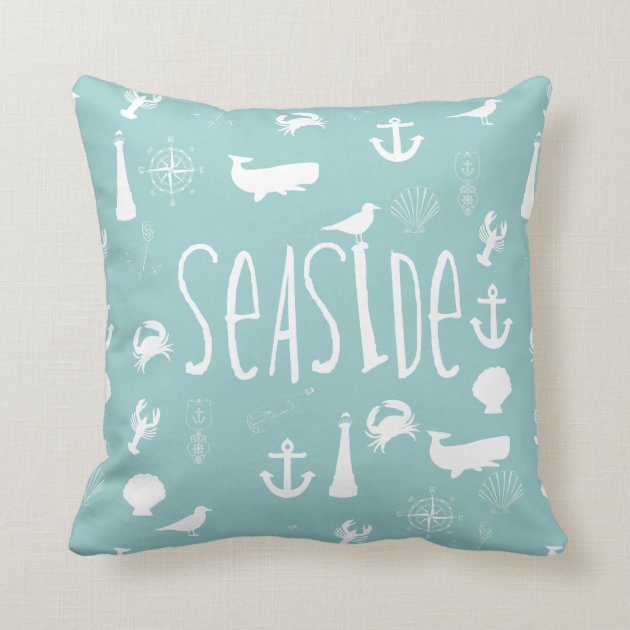 Nautical Seaside Throw Pillows-0