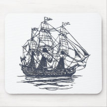 Nautical Ship Mouse Pads