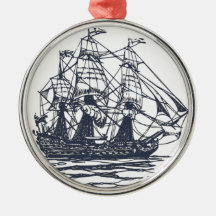 Nautical Ship Ornament