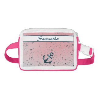 Nautical Sinking Anchor Personalized Fanny Packs