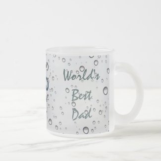 Nautical Sinking Anchor WORLD'S BEST DAD 10 Oz Frosted Glass Coffee Mug