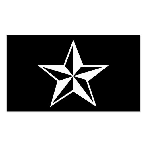 nautical star business card template