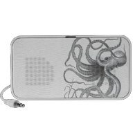 Nautical steampunk octopus doodle speaker