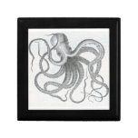 Nautical steampunk octopus jewelry keys gift box