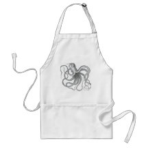 Nautical steampunk octopus vintage design apron