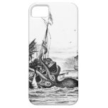 Nautical steampunk octopus vintage kraken drawing iPhone 5 case