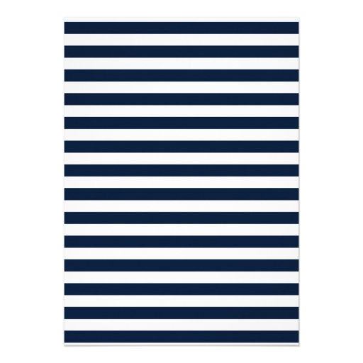 Nautical stripes navy orange bow bridal shower personalized announcements