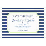 Nautical Stripes Save the Date Announcement