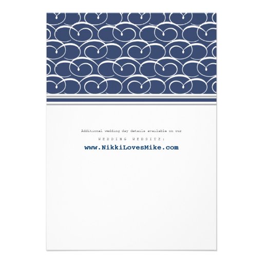 Nautical Swirls Monogram Wedding Invitation